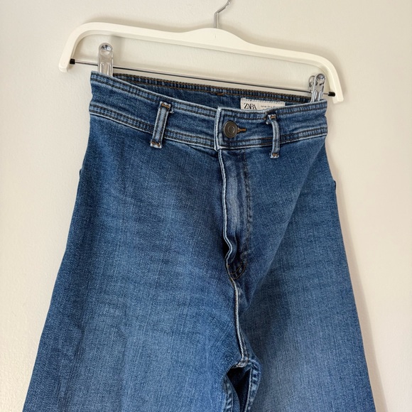 Zara Blue Wide-Leg Jeans - Picture 4 of 6